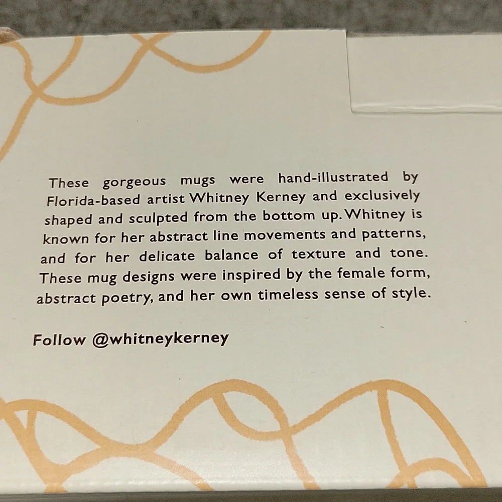 Set of Two Mugs by Whitney Kerney NEW - Picture 6 of 7